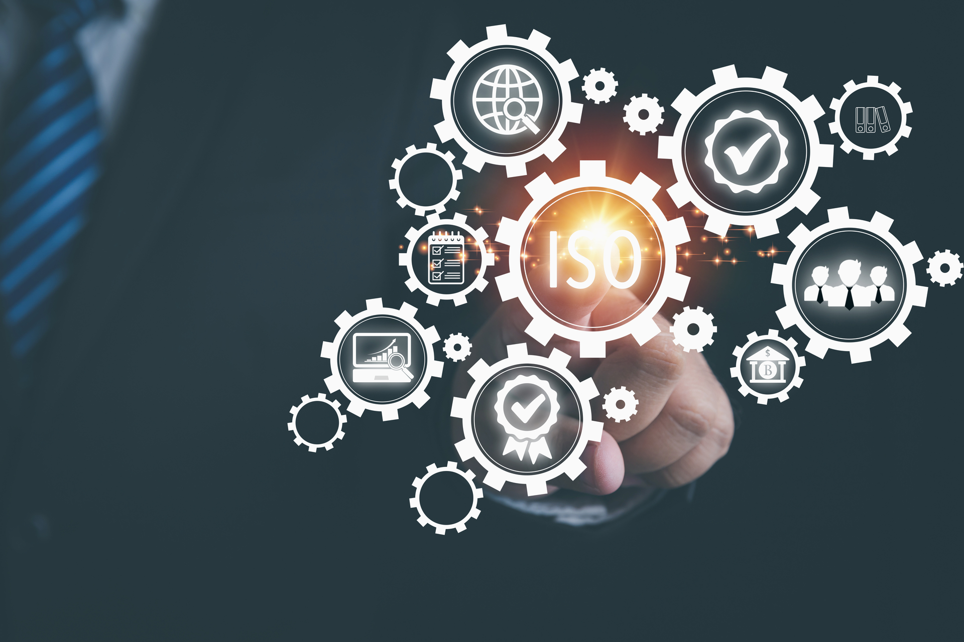 ISO 27001 compliance illustrated through interconnected governance, risk, and security processes