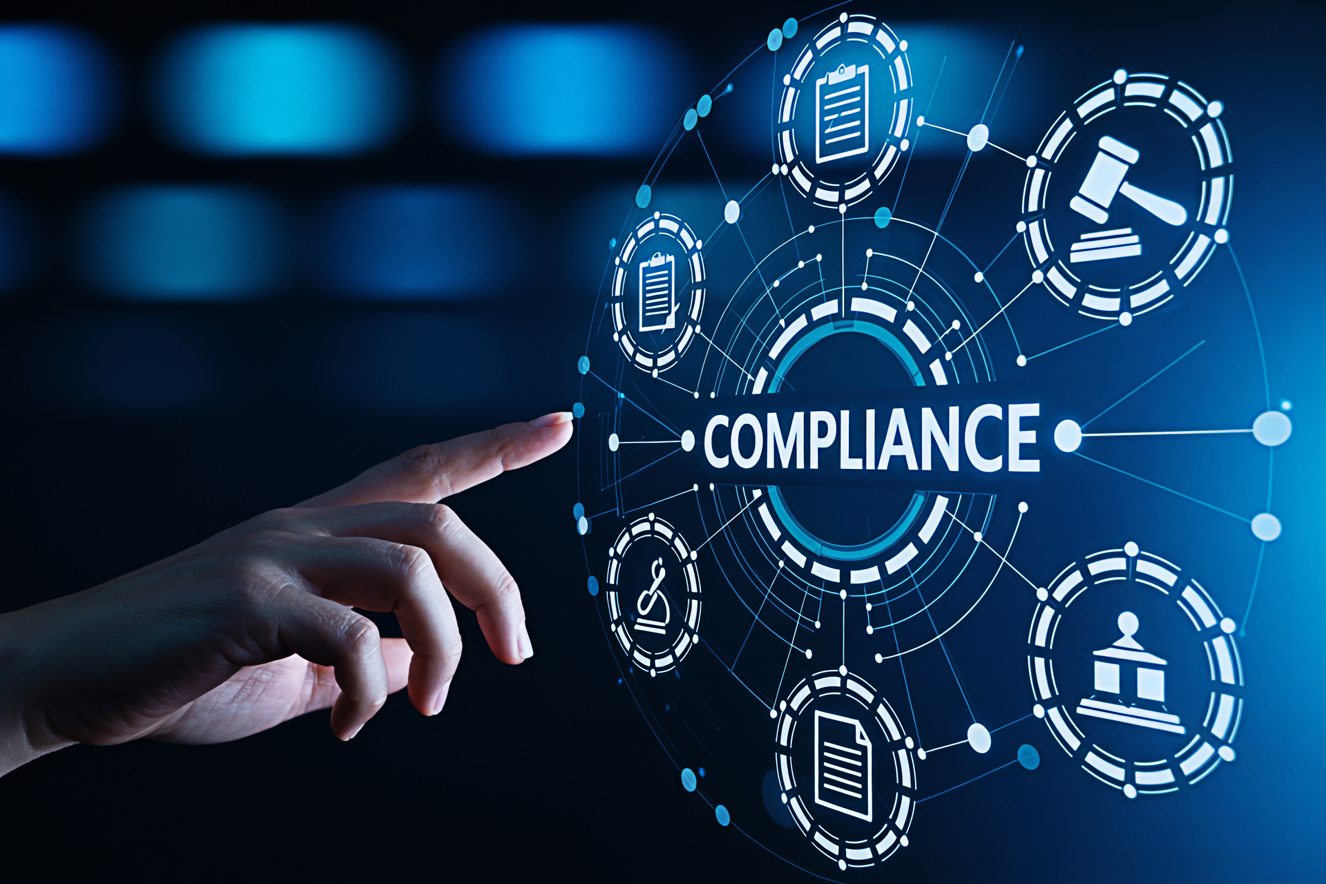 Digital compliance interface representing SOC 2 compliance Australia for SaaS organisations