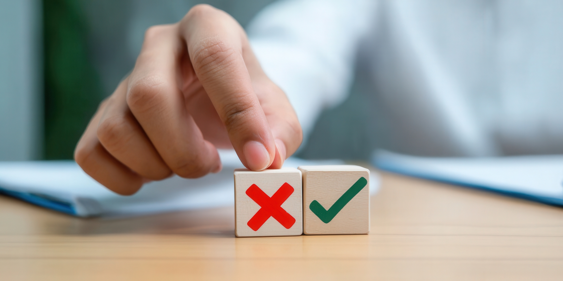 SOC 2 audit failures illustrated by choosing between incorrect and compliant control outcomes