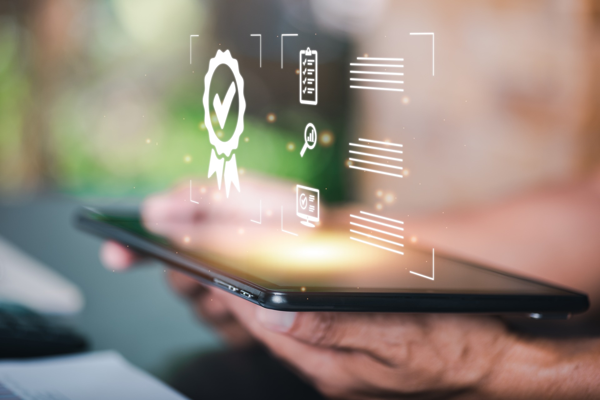 Essential Eight vs ISO 27001 Australia Digital compliance icons including a certification badge and checklist representing Essential Eight vs ISO 27001 frameworks in Australia