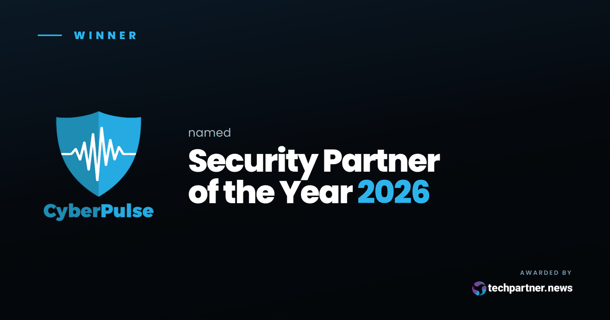 og-award-2026-v2 CyberPulse named Security Partner of the Year at the 2026 techpartner.news Impact Awards